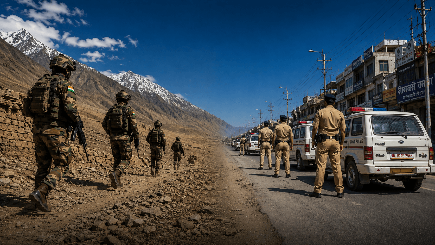 Army and Police Deployment